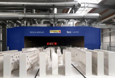Nouveau four tunnel électrique de l’usine Laufen à Gmunden