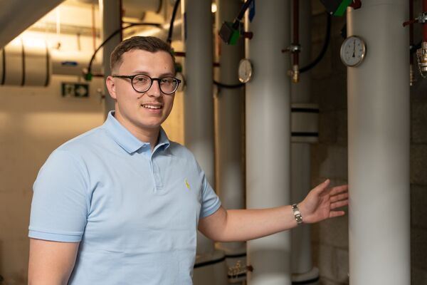 Adnan Hurtic, apprenti projeteur en chauffage chez Conti & Associés Ingénieurs SA