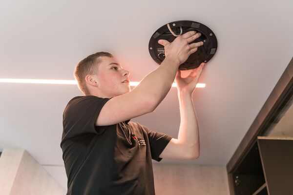 Informaticien du bâtiment au travail