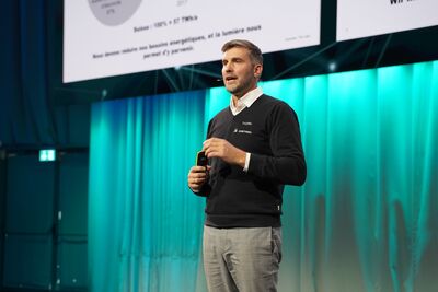 Markus Telser, responsable de marque Zumtobel & Indoor Lighting Solutions à la journée de la branche EIT.swiss