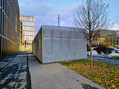 Démonstrateur Power-to-Gas de l’EPFL et de la HES-SO : vue de l’extérieur