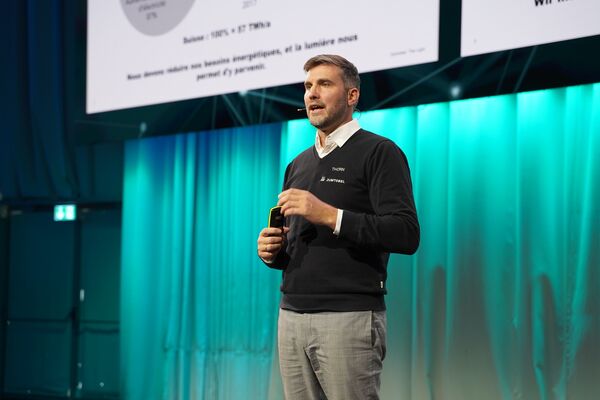 Markus Telser, responsable de marque Zumtobel & Indoor Lighting Solutions à la journée de la branche EIT.swiss