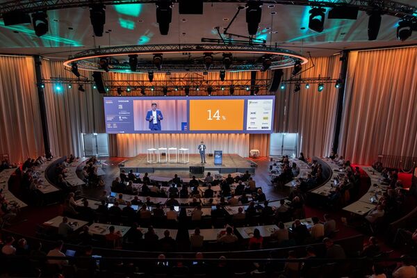 congrès photovoltaïque suisse, organisé par Swissolar : photo de la salle