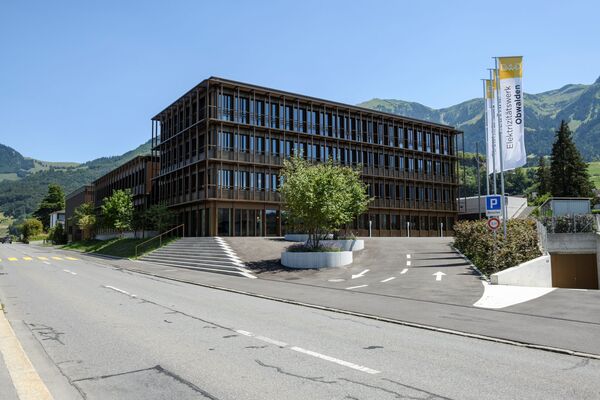 Bâtiment administratif de Elektrizitätswerk Obwalden équipé de multicapteurs BMS B.E.G