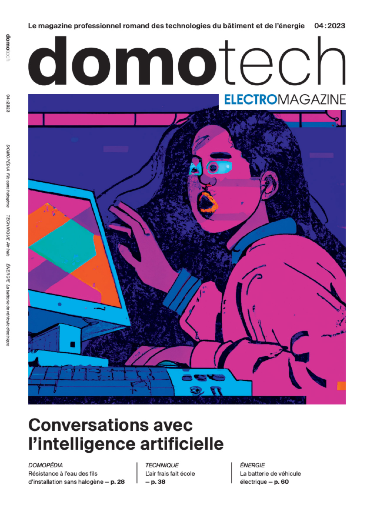 Page de couverture domotech 4-2023 dévoilée en partie
