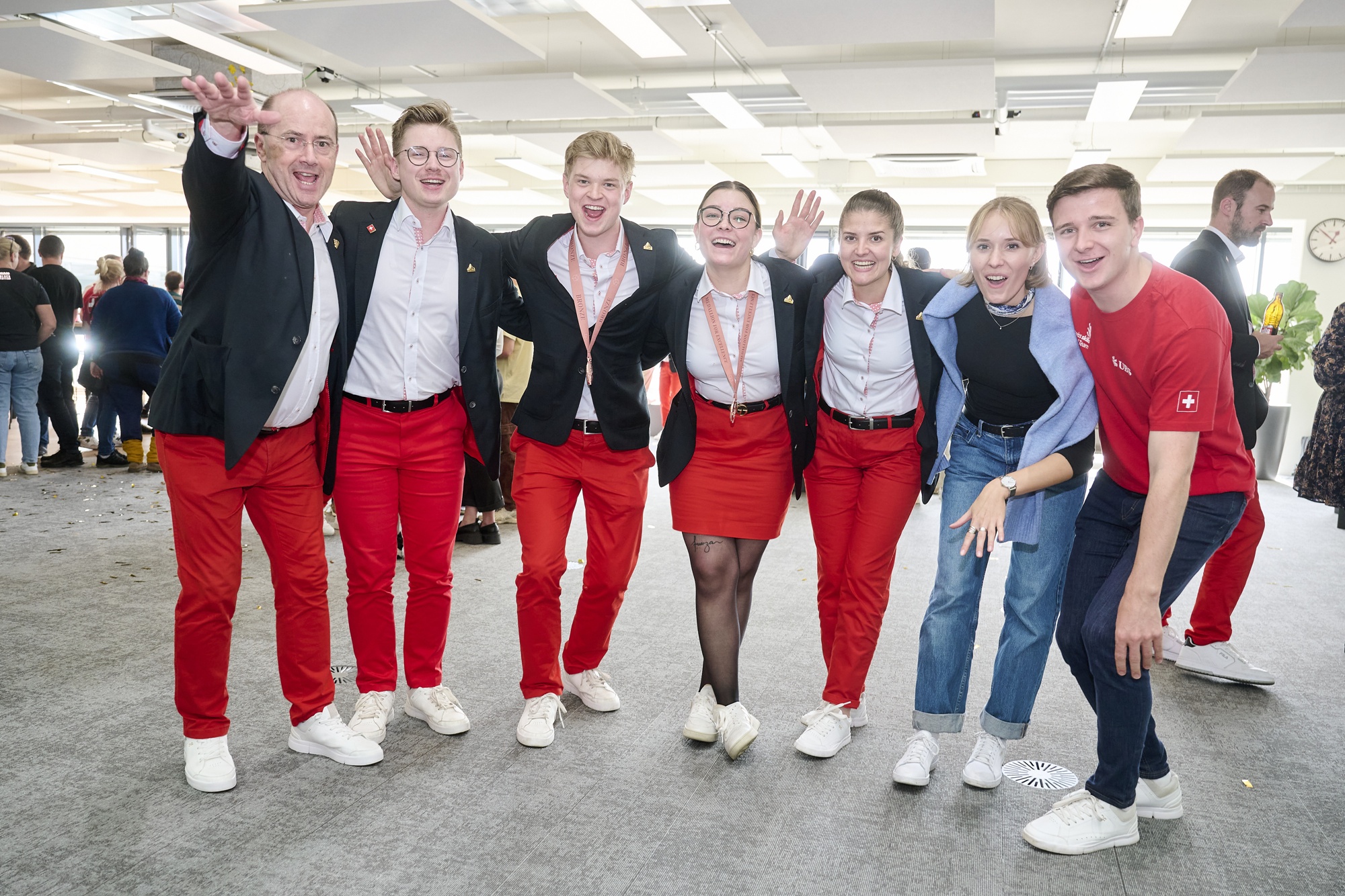 Membres du SwissSkills National Team Membres du SwissSkills National Team à l’issue des Euroskills 2025