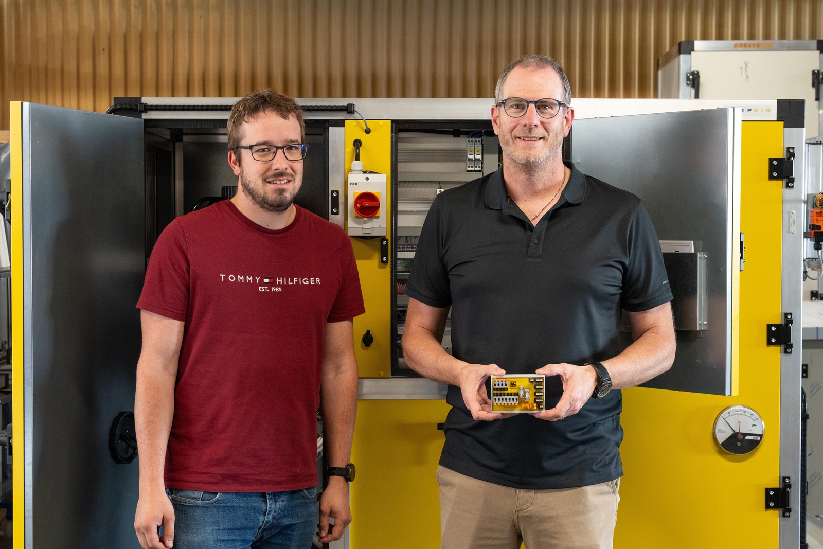 Monobloc Depair : Patrick Savioz et Dan Chaumont avec le module breveté