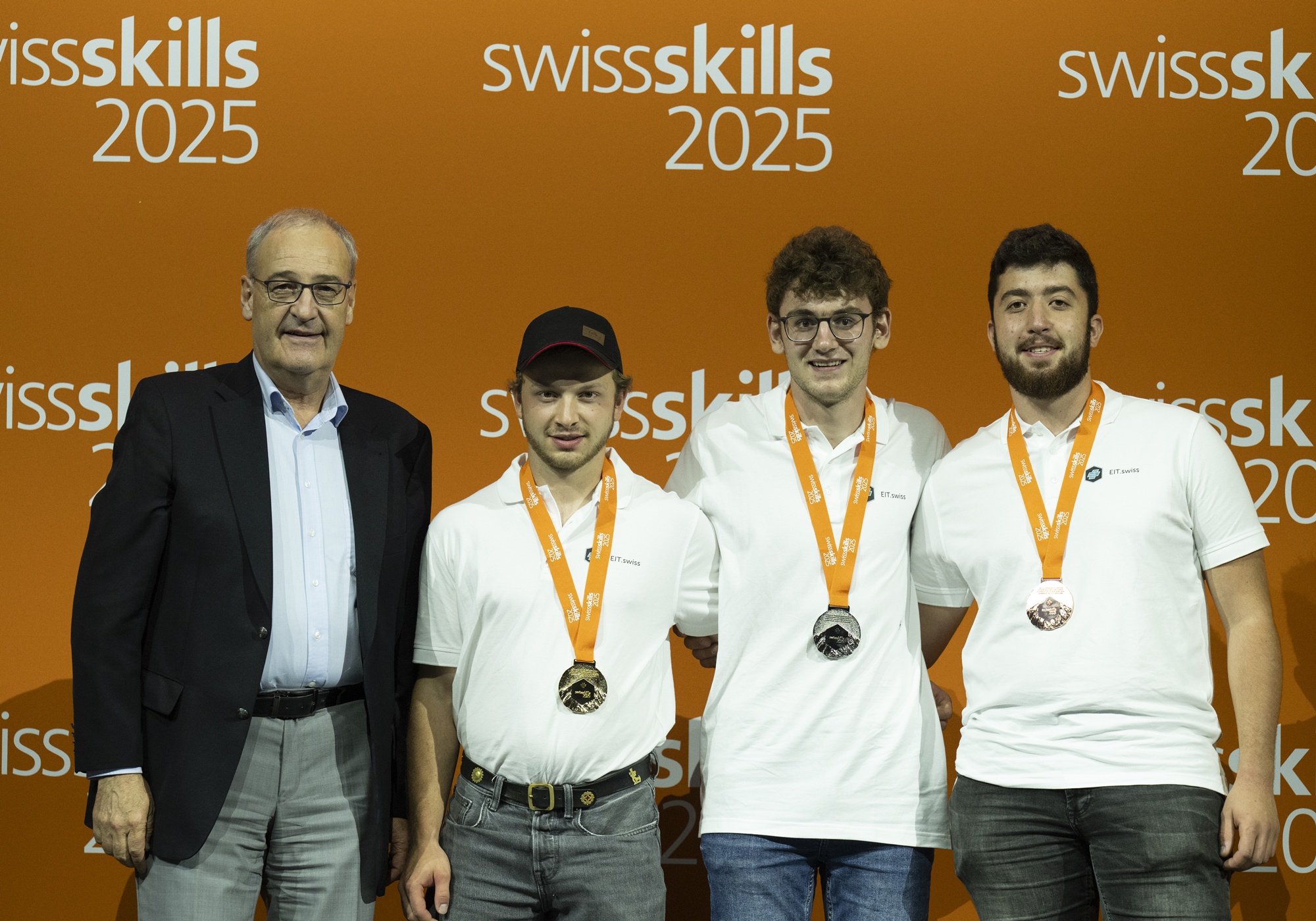 SwissSkills 2025, podium des installateurs électriciens