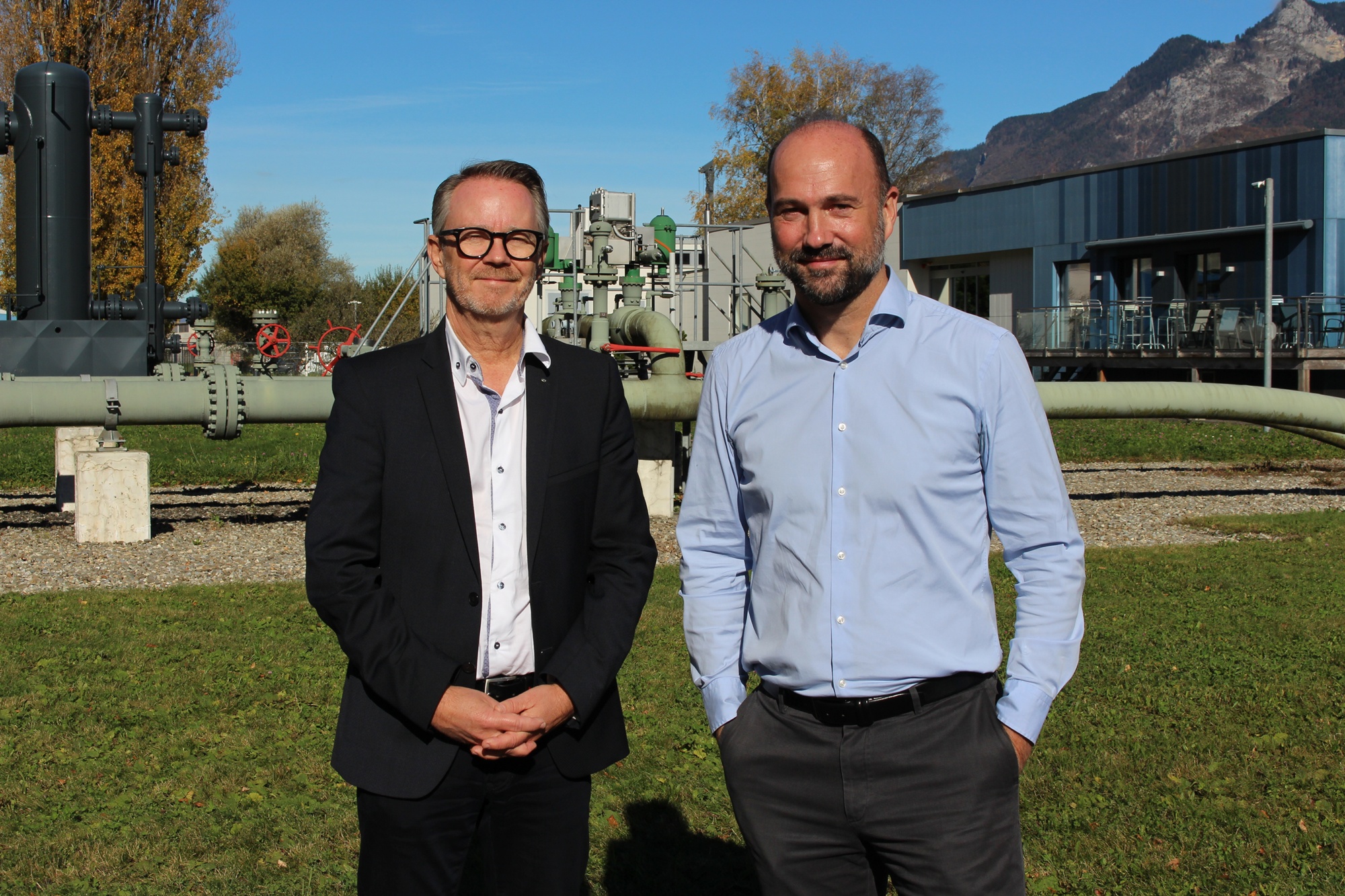 Gilles Verdan, directeur général de Gaznat, et Yann Benoit, directeur réseau de Gaznat
