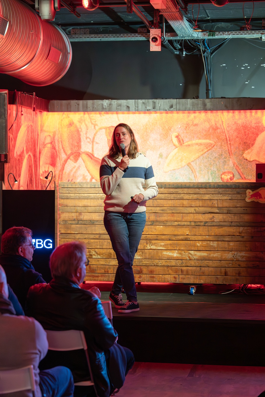 Justine Mettraux à la soirée MBG à genève